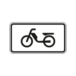 Verkehrszeichen Zusatzschild StVO - Mofas