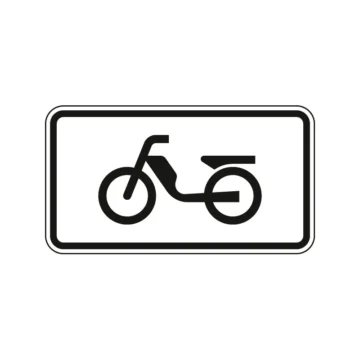 Verkehrszeichen Zusatzschild StVO - Mofas