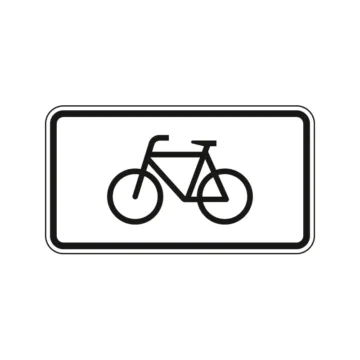 Verkehrszeichen Zusatzschild StVO - Radverkehr