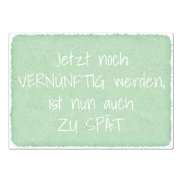 Vintage Schild mit Wunschtext mint Format A4