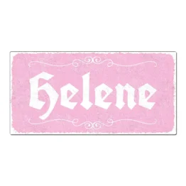 Vintage Schild mit Wunschtext rosa 30 x 15 cm