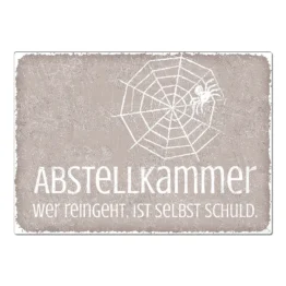 Vintage Schild mit Wunschtext taupe Format A4
