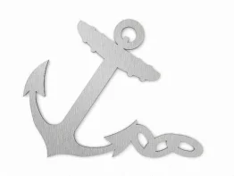 Wanddeko Anker aus Edelstahl - 450 mm x 340 mm Typ 52