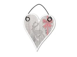 Weihnachtsbaumschmuck Hüttentraum - 10 cm Schleife