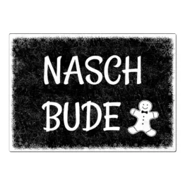 Weihnachtsdeko Schild mit Wunschtext - Farbe schwarz | Format A3
