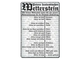 Wetterstein - Schild im Vintage Style mit Wunschtext Format A4