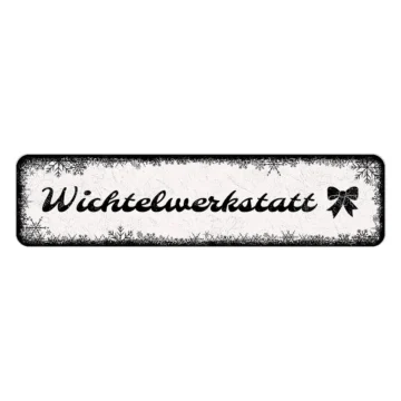 Winterdeko Schneeflöckchen mit eigenem Wunschtext und Symbol - Format 15 x 3.5 cm