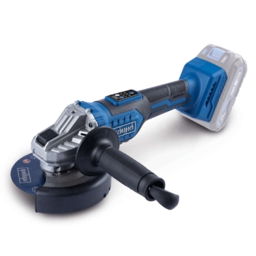 Akku-Winkelschleifer BC-AG125-X Scheppach | Brushless | Schleifscheiben Ø125mm | Drehzahl 3000-10000min-1 | inkl. 4Ah Akku + 2,4A Ladegerät