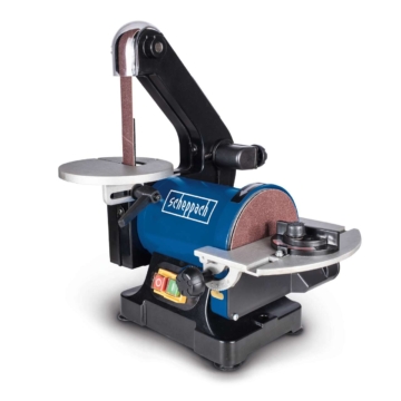 Band- und Tellerschleifer BTS700 Scheppach - Bandlänge 762mm-breite 25,4mm | verstellbarer Tisch