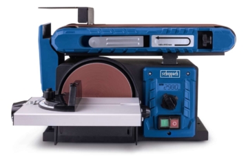 Band- und Tellerschleifer BTS800Vario Scheppach - inkl. 12-tlg. Schleifset | 400W | Schleifband 915x100mm