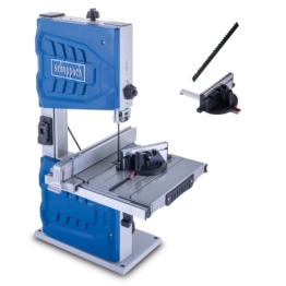 Bandsäge HBS261 Scheppach - 230V | 550W | max. Durchlasshöhe: 130 mm | max. 245mm Druchlassbreite | inkl. Querschneidlehre