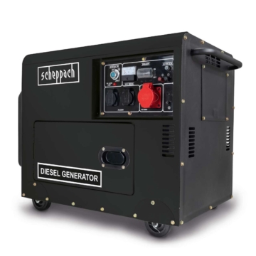Diesel Stromerzeuger DSE5500 Scheppach - 7,9PS | 5000W | Elektrostart | 2x 230V, 1x 400V Steckdose