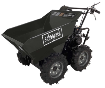 Dumper RD300-BE Scheppach Black - 5.6 PS | 300kg | 3 Vorwärtsgänge und 1 Rückwärtsgang | Allradantrieb
