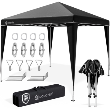 Faltpavillon Capri - Popup Schwarz 3x3m