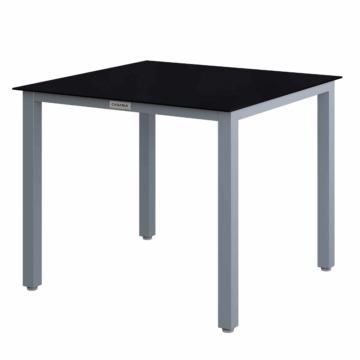Gartentisch Bern Silber Alu 87x87x73cm