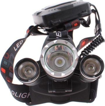 Grundig Stirnlampe - 3 Lichtpunkte - LED - 200 Lumen