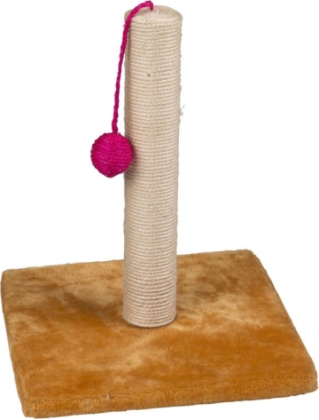 Haustierspielzeug - Kratzbaum - mit Ball - Holz - 30 x 35 cm