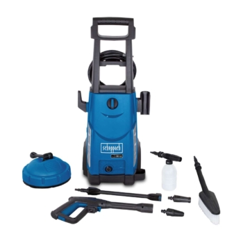 Hochdruckreiniger HCE2400 Scheppach - 5m Schlauch | 180bar | Fördermenge: 408 l/h | 2400W