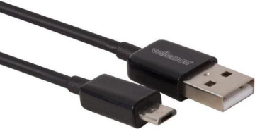 KABEL USB 2.0 A MALE ZU MICRO-USB 5P MALE - 2 m - SCHWARZ