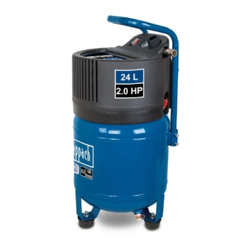 Kompressor HC24V scheppach - 1500W | 10bar | 24L Kessel | ölfrei & wartungsarm