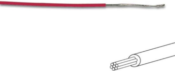 Montagedraht - Ø 1,4 mm - 0,2 mm² - Multicore - Rot
