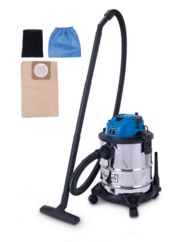 Nass- / Trockensauger VC20 Scheppach - 1300W | 20L Edelstahlbehälter | 4m Anschlusskabel