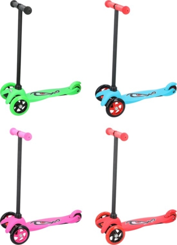 No Fear Kids' Scooter - Step 3 Räder - Outdoor-Spielzeug für Jungen und Mädchen - Kids' Step für Kinder von 2 bis 5 Jahren - Maximales Gewicht 20 kg - Lenkerhöhe 66 cm - Aluminium - Blau