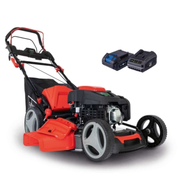 Rasenmäher MS225-53E Scheppach - E-Start | Radantrieb | 6PS | 53cm Schnittbreite | 65 Liter Fangkorb