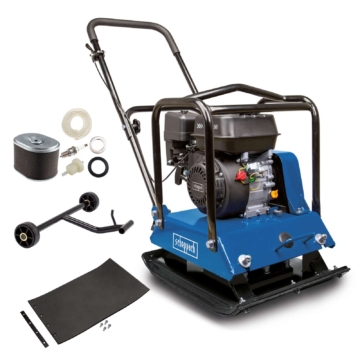 Scheppach Benzin Rüttelplatte HP2000S - 20 kN | 6.5PS | 104 kg | 30cm Verdichtungstiefe| Wartungskit