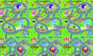 Spielmatte - Verkehr - 120 x 100 x 0,3 cm - eva-foam