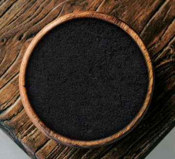 Aktivkohle Pulver, essbar, schwarze Lebensmittelfarbe, pflanzlicher Verkohlungsverfahren 500 g