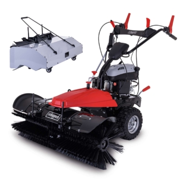 Benzin Kehrmaschine SC2200PE Scheppach - 4,9PS | 100cm Kehrbreite | E-Start | 3x Vor- /1x Rückwärtsgang | inkl. Auffangbehälter