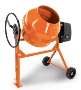 Betonmischer 180 - 230V 800W | 180 Liter Fassungsvermögen | inkl. Fahrvorrichtung