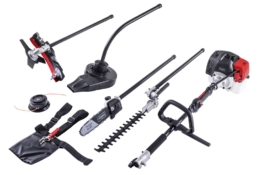 Scheppach Benzin Motorsense MTC42-5P | 1,5PS - 2-Takt Motor | 42,7cm³ | 5in1 Multifunktionsgerät