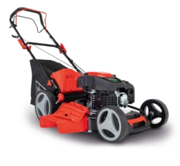 Scheppach Benzin Rasenmäher MS226-53SE - 6PS | 53 cm Schnittbreite | Radantrieb | 65 Liter Fangkorb