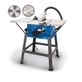 Tischkreissäge HS100S Scheppach - inkl. 2. Sägeblatt | 2000W | 85mm Schnitthöhe | Sägeblatt Ø250 mm
