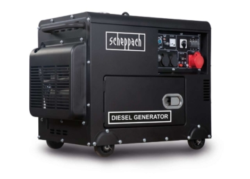 Diesel Stromerzeuger DPG5200-BE Scheppach - 7,7PS | 5000W | Elektrostart | 2x 230V, 1x 400V Steckdose