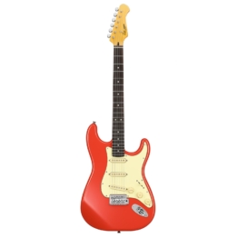 Donner DST-600 E-Gitarre, Rot