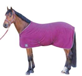 Kantrie Fleecedecke "Economic" - tiefrot - 135 cm