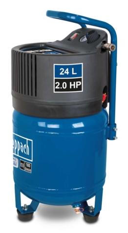 Kompressor HC24V scheppach - 1500W | 10bar | 24L Kessel | ölfrei & wartungsarm