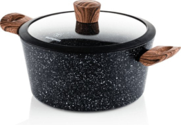 Westinghouse Kochtopf 28 cm Schwarz Marmor Holz