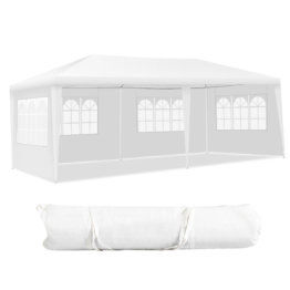Coast 6 x 3 M Outdoor-Zelt tragbares wasserdichtes Zelt mit 4 abnehmbaren Seitenwänden weiß