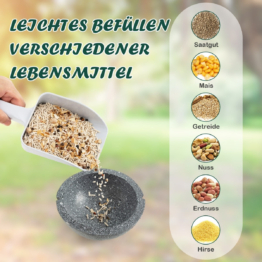 Coast Vogelfutterspender zum Aufhängen 2 in 1 Vogelfutterspender & Vogeltränke grau