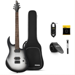 Donner DMT-100 E-Gitarre Metall, Schwarz