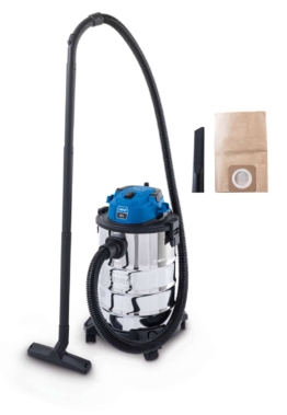Elektro Nass-/Trockensauger VC25 Scheppach - 1200W | 2m Schlauchlänge | 3m Anschlusskabel | 25L Fassungsvermögen | 20kPa