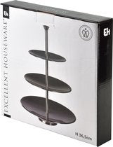 Etagere aus Edelstahl - 36,5 cm - glänzend