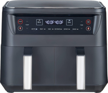 Niceey Double Airfryer XXL - 8L - 2460W - Schwarz