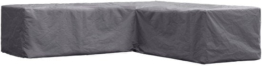 Perel Outdoor-Abdeckung für Garten-Set, grau, L-Form, 215 cm x 215 cm x 70 cm