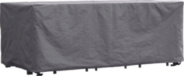 Perel Outdoor-Abdeckung für Garten-Set, grau, rechteckig, 285 cm x 180 cm x 95 cm