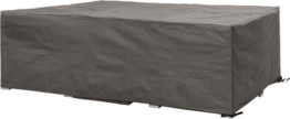 Perel Outdoor-Abdeckung für Garten-Set, grau, rechteckig, 320 cm x 275 cm x 80 cm
